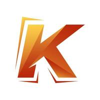 K letter colorful logo gradient vector