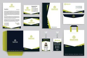 Corporate stationery design vector