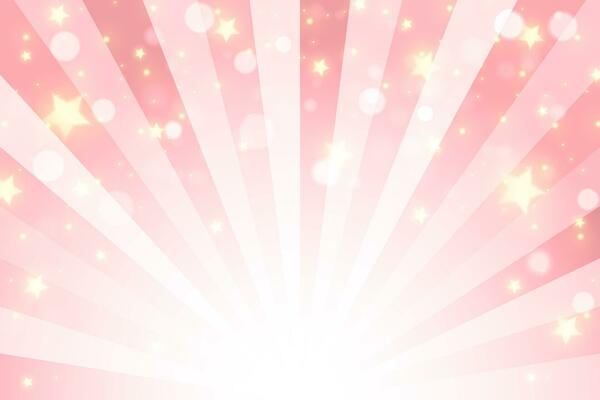 Pink comic background. Cartoon pop art burst rays pattern. Abstract radial texture frame with stars. Vector retro superhero explode.