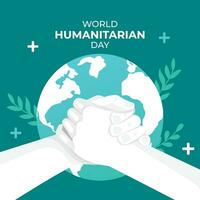 Diecinueveavo agosto mundo humanitario día vector plantillas, mundo humanitario día social medios de comunicación enviar diseños