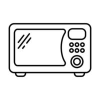 Microwave oven icon. Kitchen appliance icon. Vector illustration.