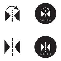 reflect tool icon vector