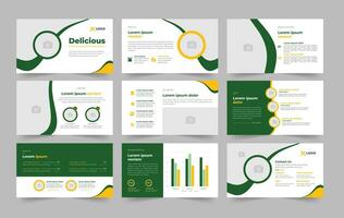 Delicious Presentation Slide Template vector