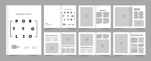 Portfolio Layout Design Template vector