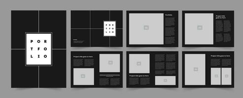 Portfolio Template Design vector