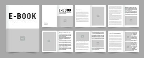 eBook layout and eBook Design vector