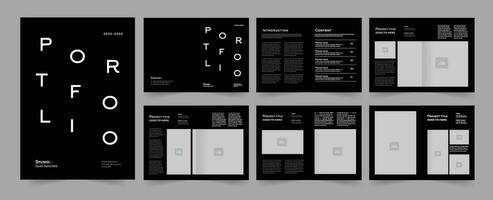 portafolio diseño modelo vector