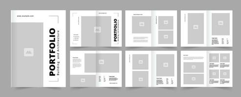 Portfolio Layout Template vector