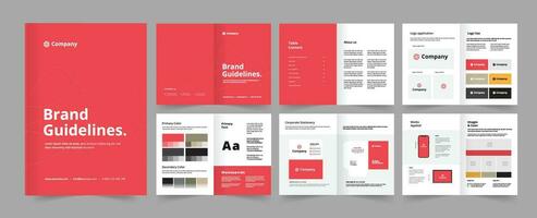 Brand guideline or brand Identity guidelines vector