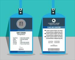 Business Or Office ID Card Design With A Mockup vector