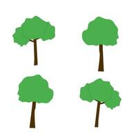illustration of a tree on a white background vector