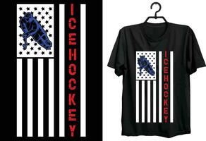 Ice Hockey. Hockey T-shirt Design. Funny Gift Item Hockey T-shirt Design For Hockey Lovers. vector