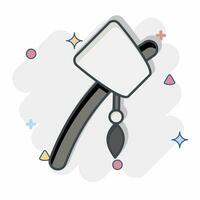 Icon Primitive Axe. related to American Indigenous symbol. comic style. simple design editable. simple illustration vector