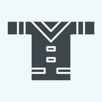 Icon Clothes. related to American Indigenous symbol. glyph style. simple design editable. simple illustration vector