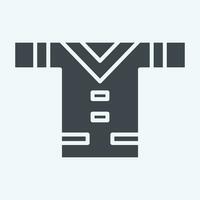 Icon Clothes. related to American Indigenous symbol. glyph style. simple design editable. simple illustration vector