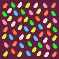 Jellybeans vector illustration for graphic design and decorative element