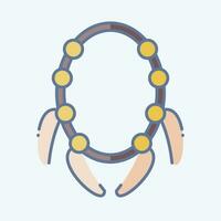 Icon Claw. related to American Indigenous symbol. doodle style. simple design editable. simple illustration vector
