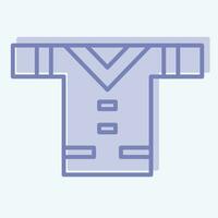 Icon Clothes. related to American Indigenous symbol. two tone style. simple design editable. simple illustration vector