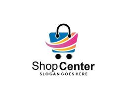 Bag Shop Logo Icon Design Vector