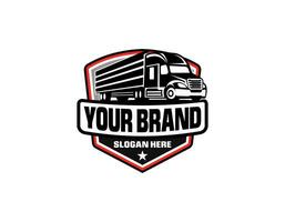 Truck logo template vector