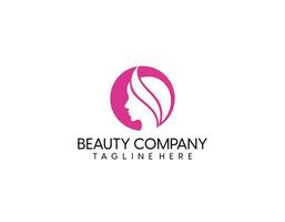 natural beauty salon and hair treatment logo vector