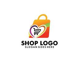 Shopping cart Logo design vector concept icon