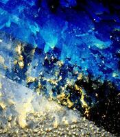 Blue Grungy painted, frost winter ice background photo