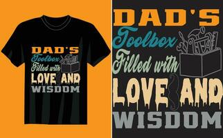 dad's toolbox filled with love and Wisdom t shirt Ski Dad T-Shirt, Father's Day Gift, Skiing Dad TShirt, Skiing Gift, Skiing Fan T-Shirt, Ski Lover Tee vector