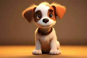 View of cute adorable dog photo