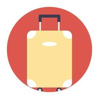 Bag to carry luggage while travelling, luggage bag vector