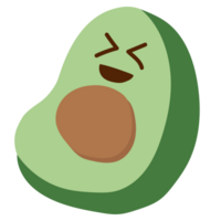 avocado carino frutta png
