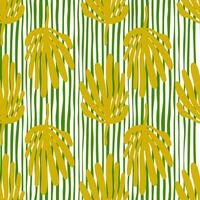 Simple organic shape seamless pattern. Tropical leaves background. Matisse inspired decoration wallpaper. vector