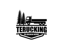 Truck line icon vector
