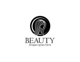 logotipo de belleza femenina vector