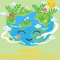 día Mundial del Medio Ambiente vector