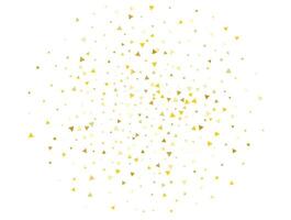 Luxury Gold Triangular Confetti Background. Vector illustration