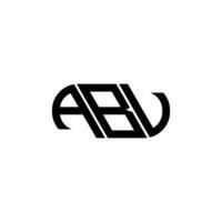 ABU letter logo design. ABU creative initials letter logo concept. ABU letter design. vector