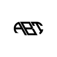 ABT letter logo design. ABT creative initials letter logo concept. ABT letter design. vector