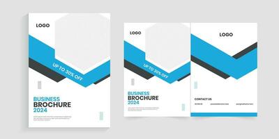 Print ready eye-catching bifold brochure, advertising pamphlet, and book cover concept vector