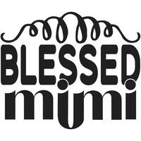 blessed mimi design vector