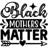 negro madres importar vector
