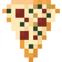 Pixel art pizza icon png