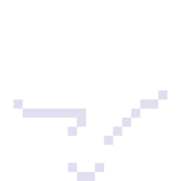 pixel kunst afkeer hand- teken wit hand- icoon png
