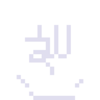 Pixel art promise finger sign white hand icon png