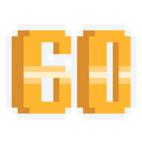 pixel art Gol nombre 60 icône. png