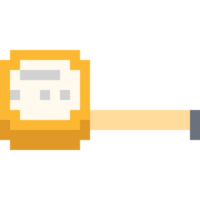 Pixel art tape measure icon png