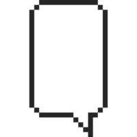 pixel arte discurso bolha 3 png