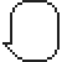 pixel arte discurso bolha 2 png