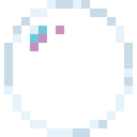 pixel kunst zeep toespraak bubbel png