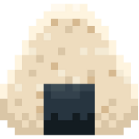 Pixel art onigiri icon png